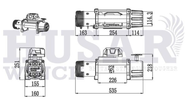 BST 13500lbs Cavo Sintetico